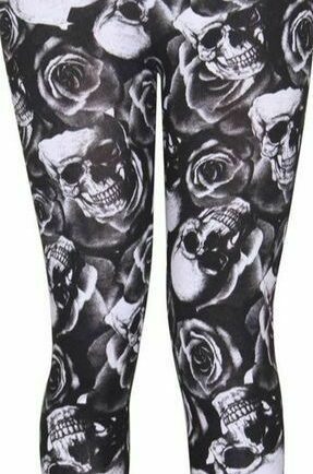 GIRLS LEGGINGS PRINTED VISCOSE KIDS CHILDRENS DANCE COSTUME FANCY DRESS PARTY