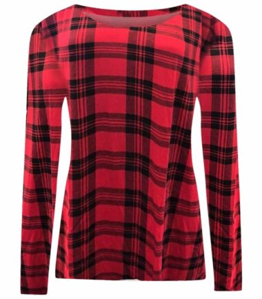 New-Womens-Printed-Long-Sleeve-Round-Neck-Casual-Stretchy-Tee-Basic-T-Shirt-Top New Womens Printed Long Sleeve Round Neck Casual Stretchy Tee Basic T-Shirt Top