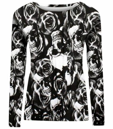 New-Womens-Printed-Long-Sleeve-Round-Neck-Casual-Stretchy-Tee-Basic-T-Shirt-Top New Womens Printed Long Sleeve Round Neck Casual Stretchy Tee Basic T-Shirt Top