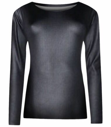 New-Womens-Printed-Long-Sleeve-Round-Neck-Casual-Stretchy-Tee-Basic-T-Shirt-Top New Womens Printed Long Sleeve Round Neck Casual Stretchy Tee Basic T-Shirt Top