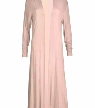 New Womens Plain Long Sleeve Open Front Boyfriend Maxi Cardigan Plus Size 16-26