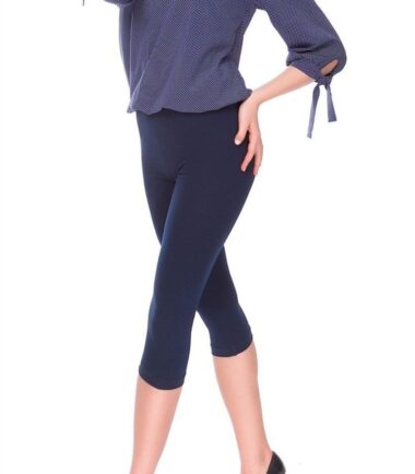 New Womens Plain Stretchy Cotton 3/4 Length Cropped Summer Capri Leggings Pants