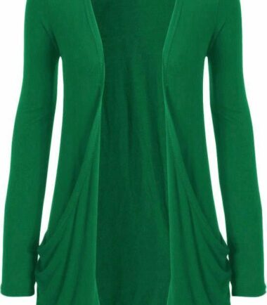 New-Womens-LongSleeve-Open-Drop-Pocket-Plain-Boyfriend-Cardigan-Casual-Basic-Top New Womens LongSleeve Open Drop Pocket Plain Boyfriend Cardigan Casual Basic Top