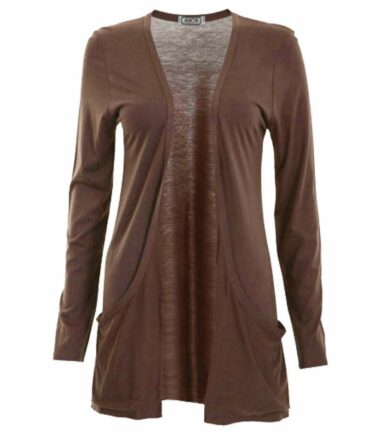 New-Womens-LongSleeve-Open-Drop-Pocket-Plain-Boyfriend-Cardigan-Casual-Basic-Top New Womens LongSleeve Open Drop Pocket Plain Boyfriend Cardigan Casual Basic Top
