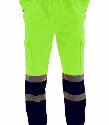 Mens-Hi-Vis-Visibility-Viz-Safety-Fleece-Bottoms-Work-Wear-Trouser-Jogger-Pants Mens Hi Vis Visibility Viz Safety Fleece Bottoms Work Wear Trouser Jogger Pants