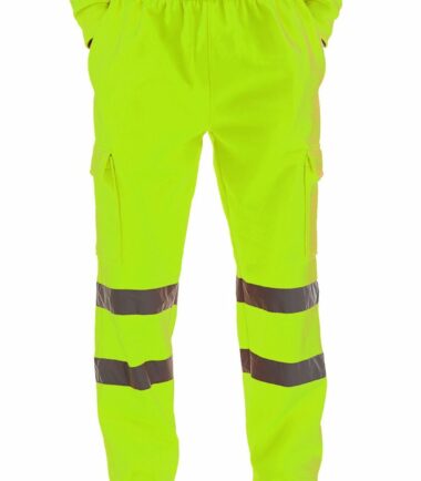 Mens-Hi-Vis-Visibility-Viz-Safety-Fleece-Bottoms-Work-Wear-Trouser-Jogger-Pants Mens Hi Vis Visibility Viz Safety Fleece Bottoms Work Wear Trouser Jogger Pants