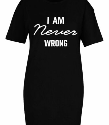 Womens Ladies Slogan Printed Longline T-Shirt Baggy Oversized Tunic Mini Dress