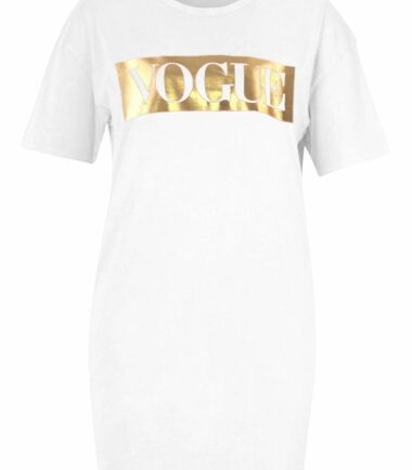 Womens Ladies Slogan Printed Longline T-Shirt Baggy Oversized Tunic Mini Dress