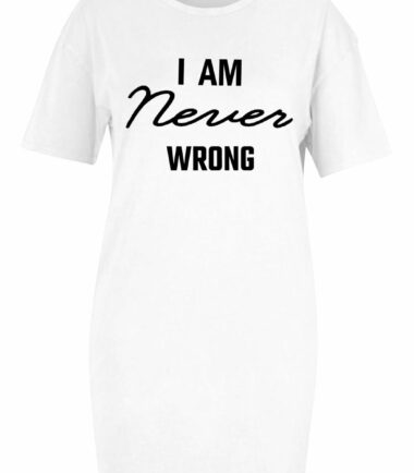 Womens Ladies Slogan Printed Longline T-Shirt Baggy Oversized Tunic Mini Dress