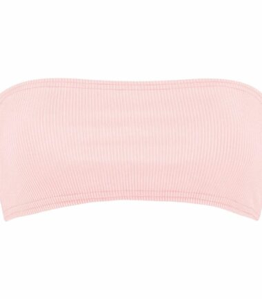 New Womens Plain Strapless Ribbed Boobtube Bandeau Stretch Bralet Vest Crop Top