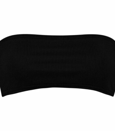 New Womens Plain Strapless Ribbed Boobtube Bandeau Stretch Bralet Vest Crop Top