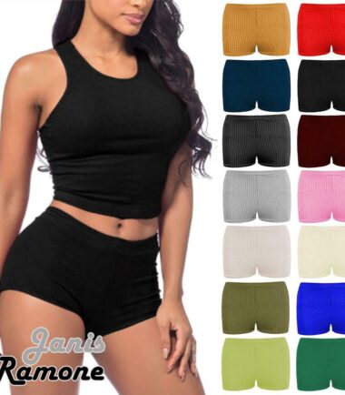 New Womens Plain Ribbed Stretchy Hot Pants Shorts Dance Gym Party Mini Shorts