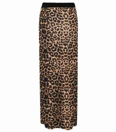 New Womens Brown Leopard Print Crop Cami Top Swing Dress Bodysuit Leggings Skirt