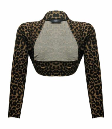 New Womens Brown Leopard Print Crop Cami Top Swing Dress Bodysuit Leggings Skirt