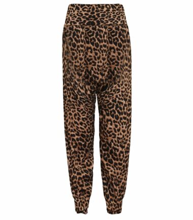 New Womens Brown Leopard Print Crop Cami Top Swing Dress Bodysuit Leggings Skirt