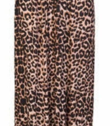 New Womens Brown Leopard Print Crop Cami Top Swing Dress Bodysuit Leggings Skirt