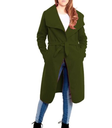 Womens-Italian-Drape-Belted-Waterfall-Long-Duster-Coat-Trench-Winter-Jacket-8-14 Womens Italian Drape Belted Waterfall Long Duster Coat Trench Winter Jacket 8-14