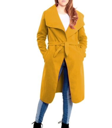 Womens-Italian-Drape-Belted-Waterfall-Long-Duster-Coat-Trench-Winter-Jacket-8-14 Womens Italian Drape Belted Waterfall Long Duster Coat Trench Winter Jacket 8-14