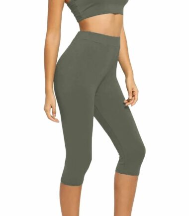 Womens-Strappy-Crop-Top-3/4-Leggings-Set-Casual-Co-ord-Summer-Dance-Loungewear Womens Strappy Crop Top 3/4 Leggings Set Casual Co-ord Summer Dance Loungewear