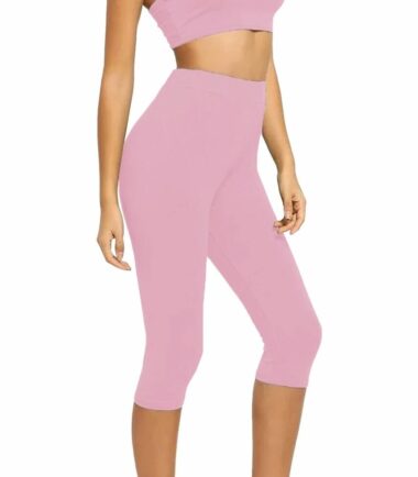 Womens-Strappy-Crop-Top-3/4-Leggings-Set-Casual-Co-ord-Summer-Dance-Loungewear Womens Strappy Crop Top 3/4 Leggings Set Casual Co-ord Summer Dance Loungewear