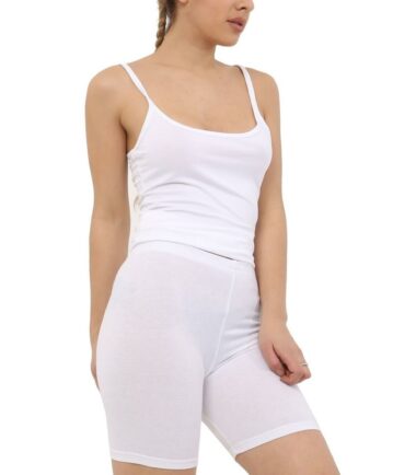 New Womens Plain Cotton Summer Active Gym Casual Cycling Shorts Tights Hot Pants