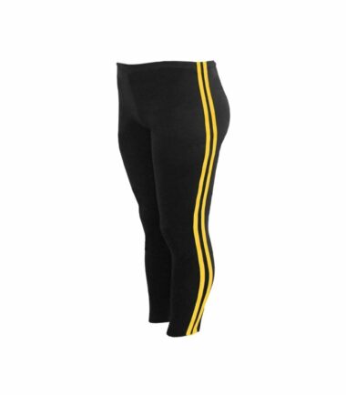 New-Womens-Contrast-Side-2-Stripe-Stretchy-Fitness-Capri-Leggings-3/4-Crop-Pants New Womens Contrast Side 2 Stripe Stretchy Fitness Capri Leggings 3/4 Crop Pants