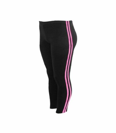 New-Womens-Contrast-Side-2-Stripe-Stretchy-Fitness-Capri-Leggings-3/4-Crop-Pants New Womens Contrast Side 2 Stripe Stretchy Fitness Capri Leggings 3/4 Crop Pants