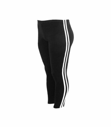 New-Womens-Contrast-Side-2-Stripe-Stretchy-Fitness-Capri-Leggings-3/4-Crop-Pants New Womens Contrast Side 2 Stripe Stretchy Fitness Capri Leggings 3/4 Crop Pants