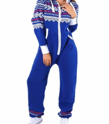 New Kids Girls Boys Aztec Print ZipUp All In One Fleece Hooded Jumpsuit Playsuit