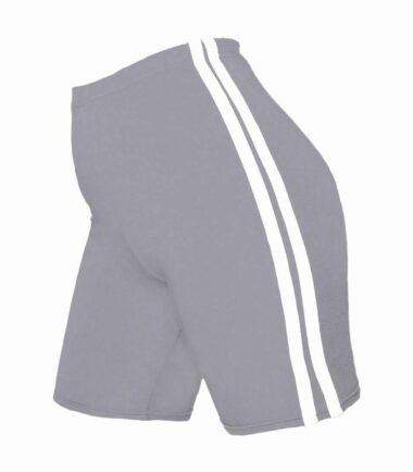 New Womens Double Side Stripe Active Gym Cycling Shorts Fishnet Tights Hot Pants
