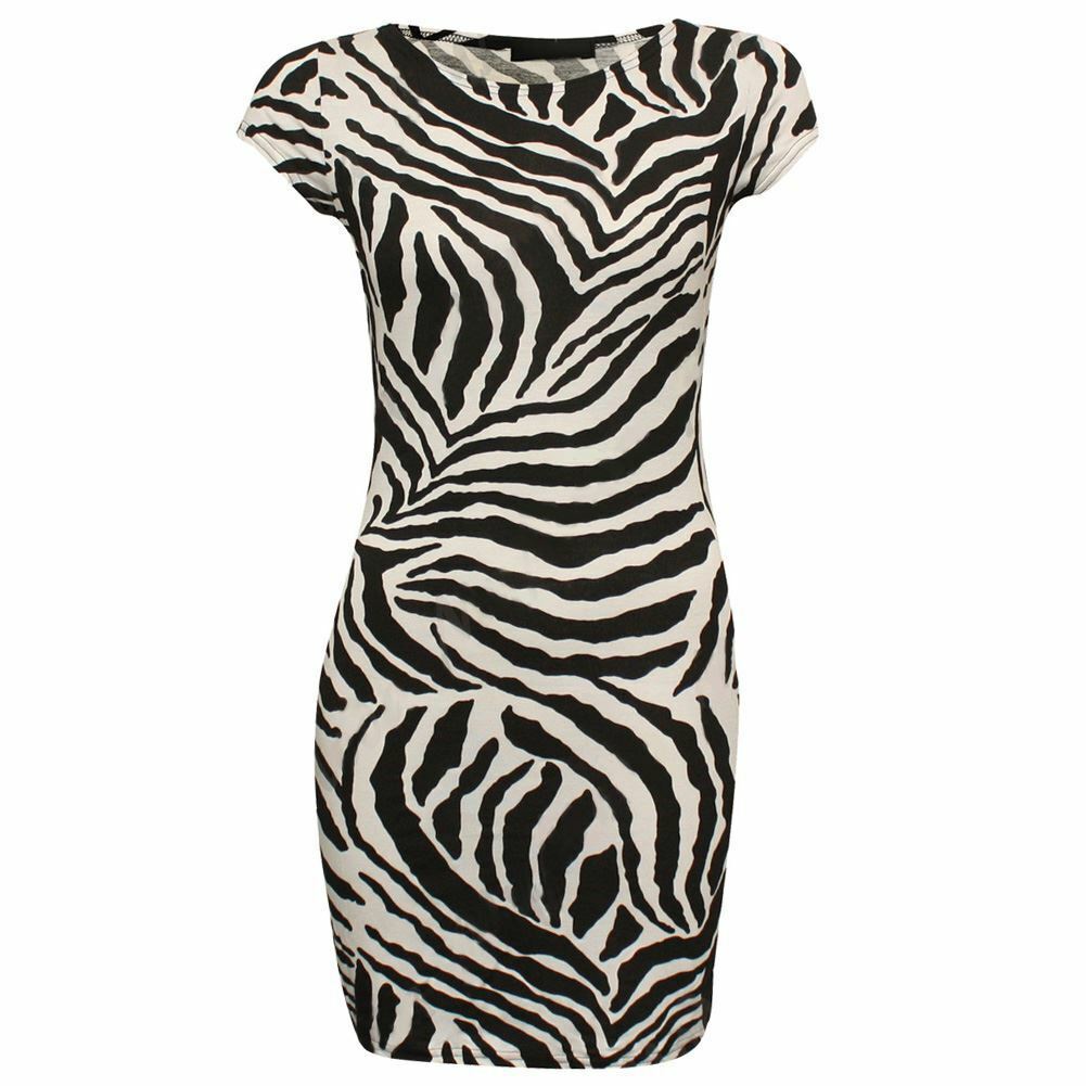 New-Womens-Zebra-Print-Crop-Top-Slim-Fit-Bodycon-Tunic-Dress-Stretchy-Leggings New Womens Zebra Print Crop Top Slim Fit Bodycon Tunic Dress Stretchy Leggings