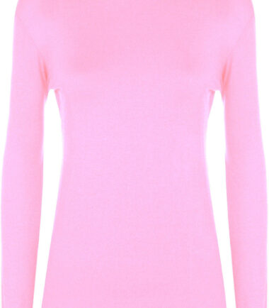 KIDS PLAIN POLO TOP WINTER GIRLS BOYS UNIFORM LONG SLEEVE ROLL NECK 3-13 YEARS