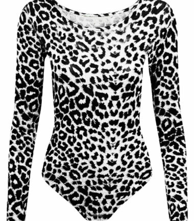 GIRLS LEOPARD PRINT LEOTARDS NEON GYMNASTICS SCHOOL SWIMMING BALLET PE LEOTARD