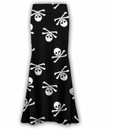 Plus Size Womens Floral Print High Waist Gypsy Flared Jersey Summer Maxi Skirt