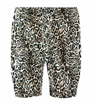 Womens Printed Stretchy Bike Dancing Gym Cycling Shorts Over Knee Tights Pants