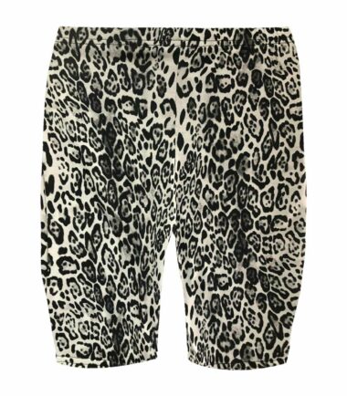 Womens Printed Stretchy Bike Dancing Gym Cycling Shorts Over Knee Tights Pants