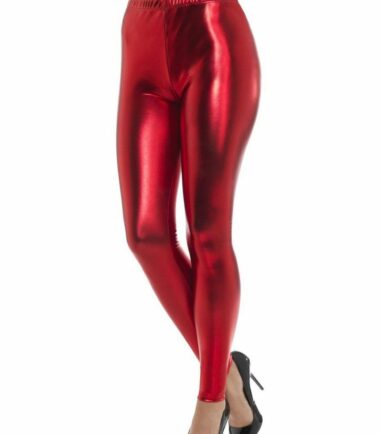 New Womens Ladies Shiny American Metallic Disco Leggings Wet Look Stretchy Pants