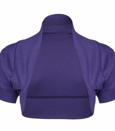 New-Womens-Ribbed-Short-Sleeve-Plain-Cotton-Open-Bolero-Crop-Shrug-Cardigan-Top New Womens Ribbed Short Sleeve Plain Cotton Open Bolero Crop Shrug Cardigan Top