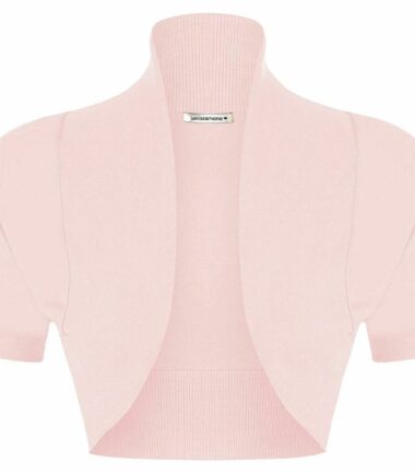 New-Womens-Ribbed-Short-Sleeve-Plain-Cotton-Open-Bolero-Crop-Shrug-Cardigan-Top New Womens Ribbed Short Sleeve Plain Cotton Open Bolero Crop Shrug Cardigan Top