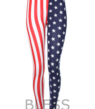 WOMENS USA AMERICAN FLAG LEGGINGS STARS STRIPES PLUSSIZE LADIES INDEPENDANCE DAY