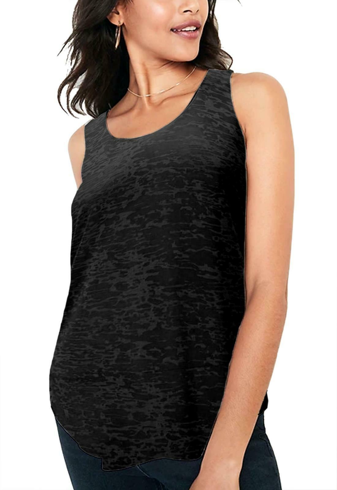 New-Womens-Sleeveless-Racer-Back-Muscle-Gym-Summer-Tank-T-Shirt-Burnout-Vest-Top New Womens Sleeveless Racer Back Muscle Gym Summer Tank T-Shirt Burnout Vest Top