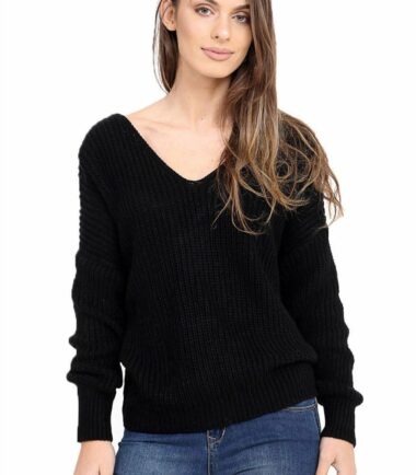 New-Womens-Wrap-Over-Knitted-Twisted-Knot-Slouch-Fit-Baggy-Jumper-Sweater-Top New Womens Wrap Over Knitted Twisted Knot Slouch Fit Baggy Jumper Sweater Top