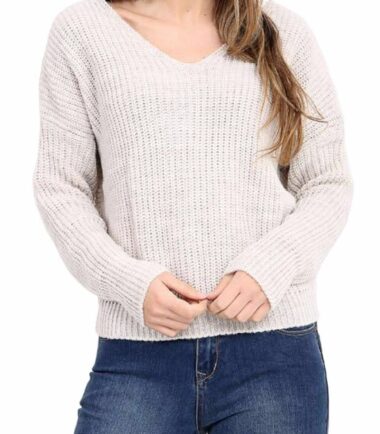 New-Womens-Wrap-Over-Knitted-Twisted-Knot-Slouch-Fit-Baggy-Jumper-Sweater-Top New Womens Wrap Over Knitted Twisted Knot Slouch Fit Baggy Jumper Sweater Top