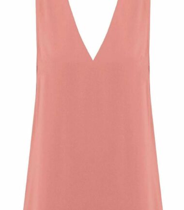 New-Womens-High-Choker-V-Neck-Collar-Cut-Out-Plunge-Sleeveless-Blouse-Shirt-Top New Womens High Choker V Neck Collar Cut Out Plunge Sleeveless Blouse Shirt Top