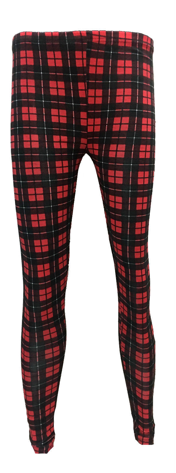 WOMENS-RED-TARTAN-LEGGINGS-PRINTED-BLACK-LADIES-PLUS-SIZE-8-26-XXL-XXXL-VISCOSE WOMENS RED TARTAN LEGGINGS PRINTED BLACK LADIES PLUS SIZE 8-26 XXL XXXL VISCOSE