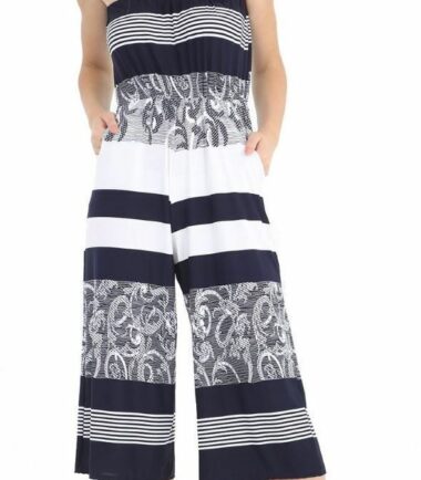 Womens Printed Plain Floral Bandeau Bardot Boobtube Playsuit Jumpsuit Culottes