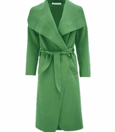 New-Womens-Italian-Drape-French-Belted-Waterfall-Long-Duster-Coat-Trench-Jacket New Womens Italian Drape French Belted Waterfall Long Duster Coat Trench Jacket
