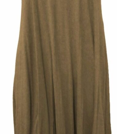 New Women Ladies Sleeveless Plain Hanky Hem Flare Long Cami Swing Dress Vest Top