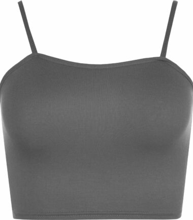 New-Womens-Plain-Camisole-Bralet-Crop-Vest-Strappy-Gym-Sports-Running-Bra-Top New Womens Plain Camisole Bralet Crop Vest Strappy Gym Sports Running Bra Top
