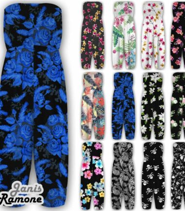 New Womens Floral Sheering Gathered Bandeau Boobtube Playsuit Jumpsuit Plus Size
